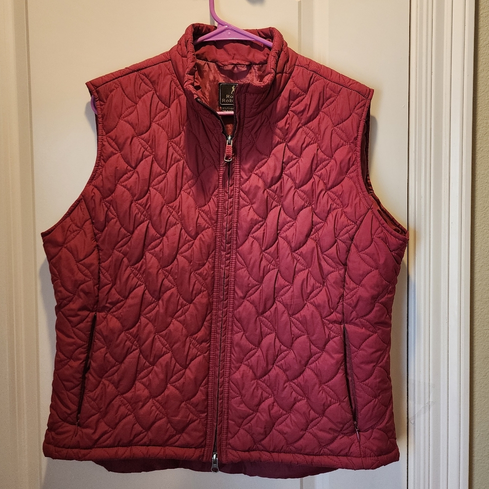 Royal Robbins Women's Quilted Vest Hiking Outdoor - Burgundy